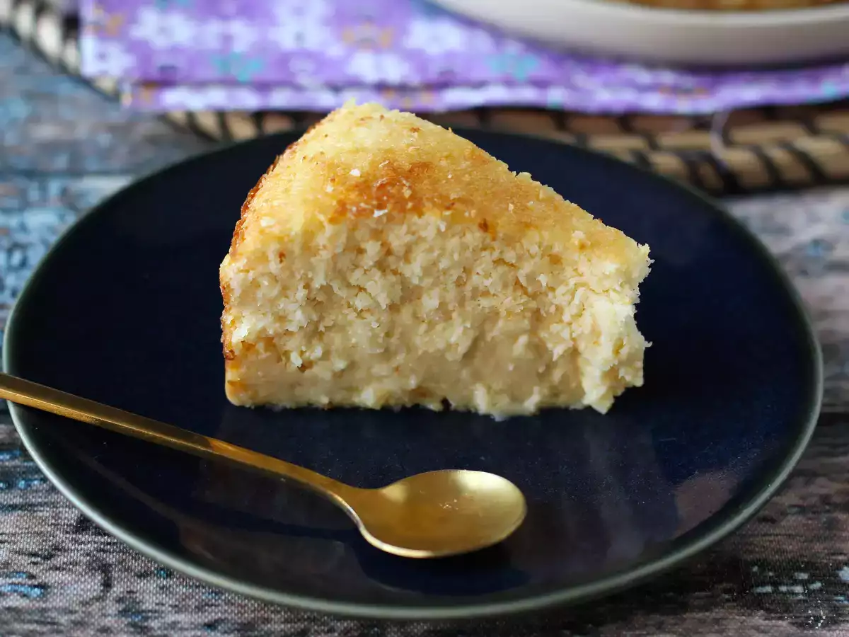 Gâteau-flan à la noix de coco et au lait concentré, facile et fondant - photo 3