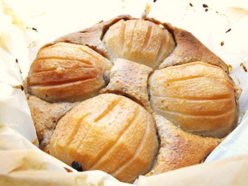 Gâteau flan poires et noisettes, photo 2