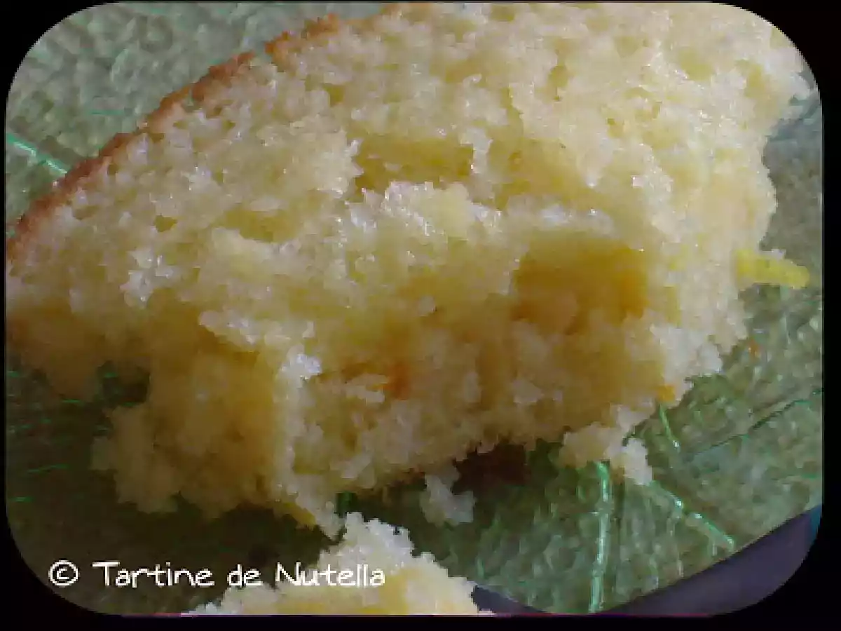 Gâteau fondant au citron et ecorces de pamplemousse