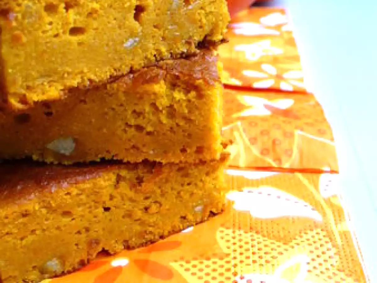 Gâteau fondant au potimarron et à l'orange confite