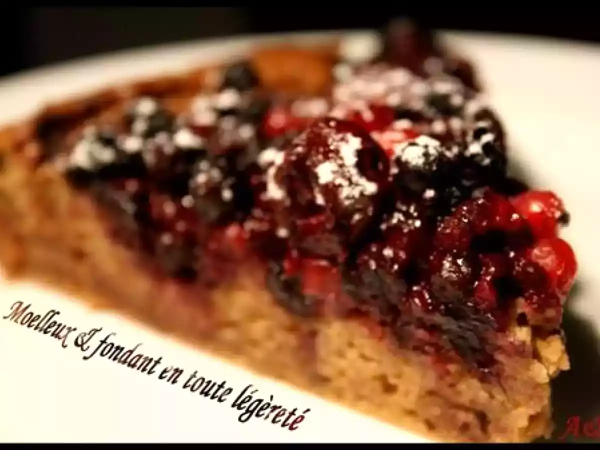 Gâteau fondant aux spéculoos, tofu soyeux et fruits rouges - photo 2