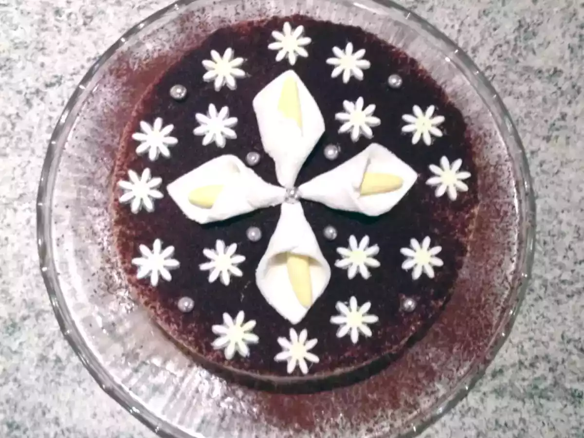 Gâteau fondant chocolat et mousse de poires - photo 2