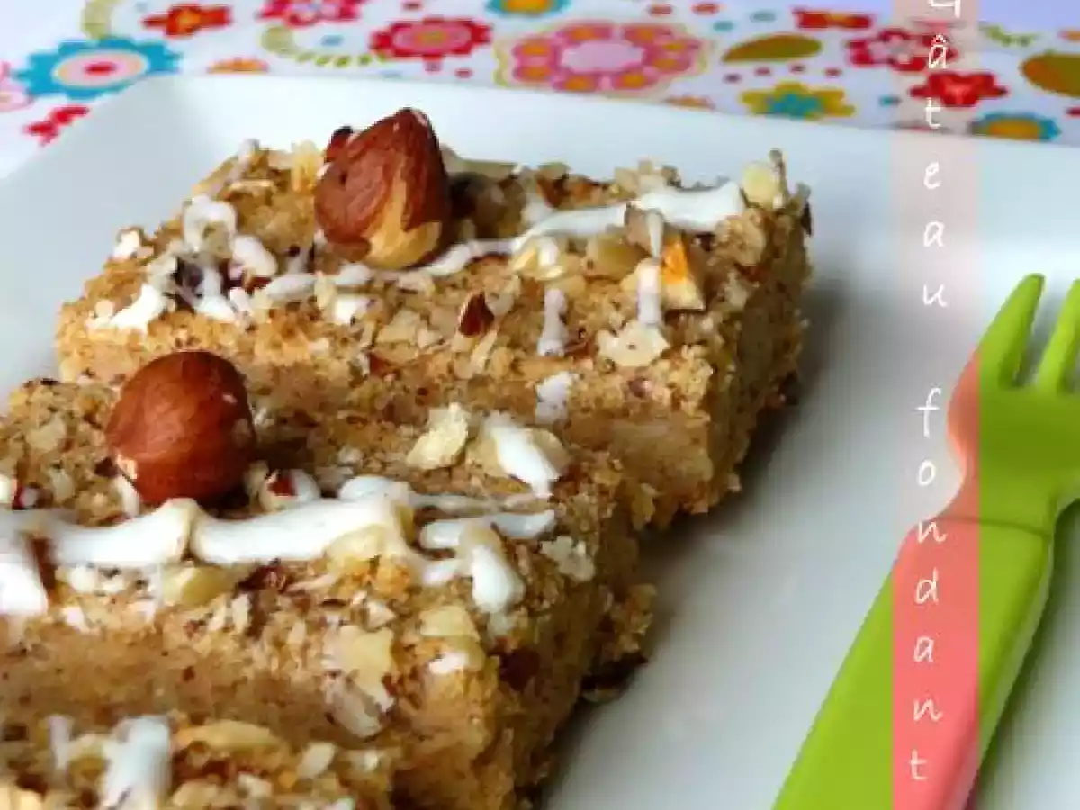 Gâteau fondant noisette & citron pour mes 3 ans