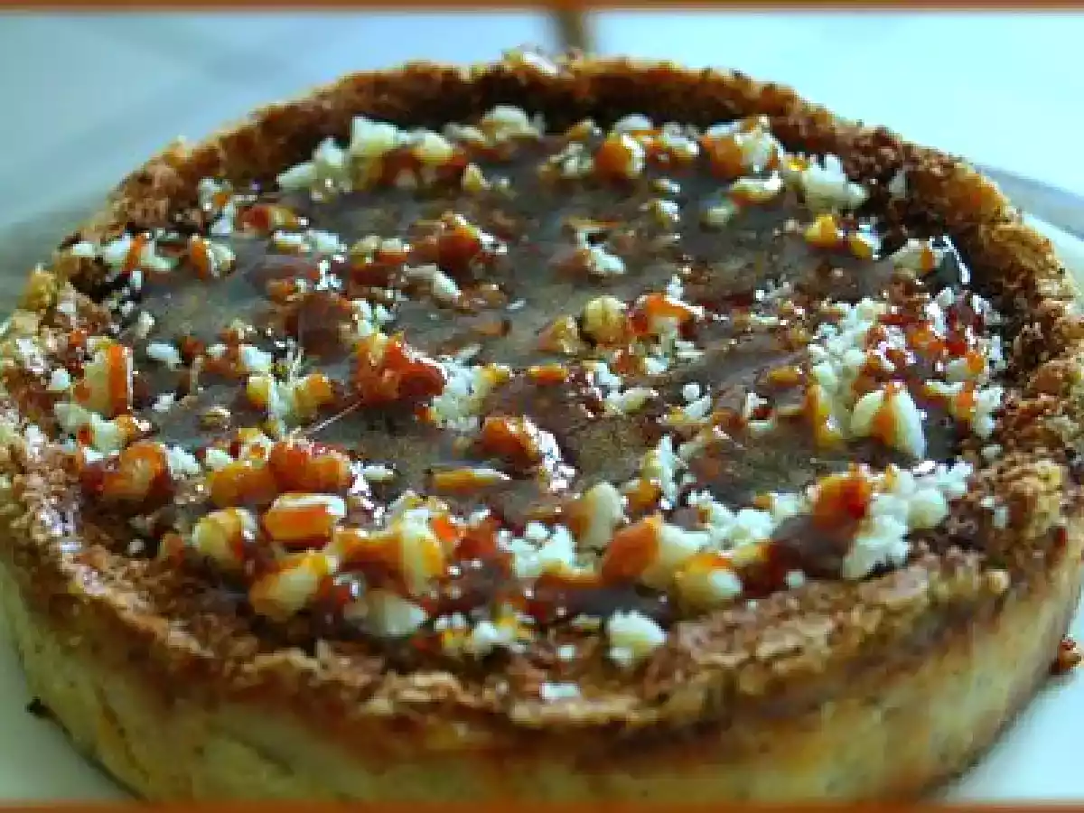 Gâteau fondant pommes/abricots au croquant caramélisé de macadamia. - photo 2