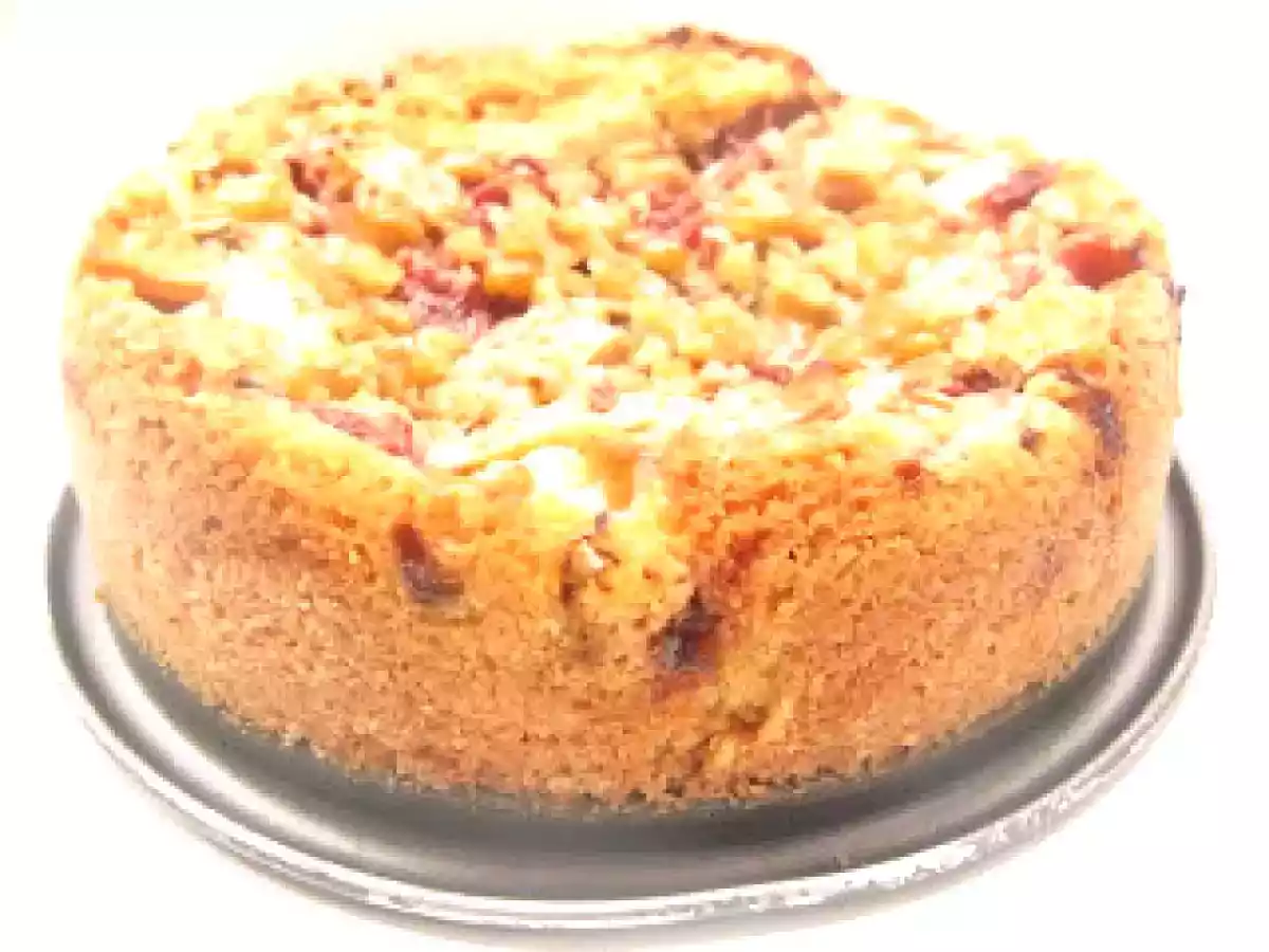 Gâteau fraise-rhubarbe