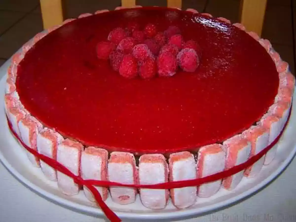 Gâteau Framboise-vanille-biscuits de reims - photo 2