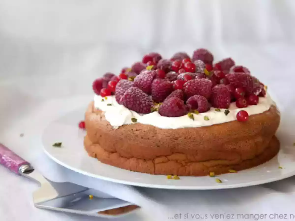 Gâteau glacé aux saveurs de groseilles à maquereau et noix de coco