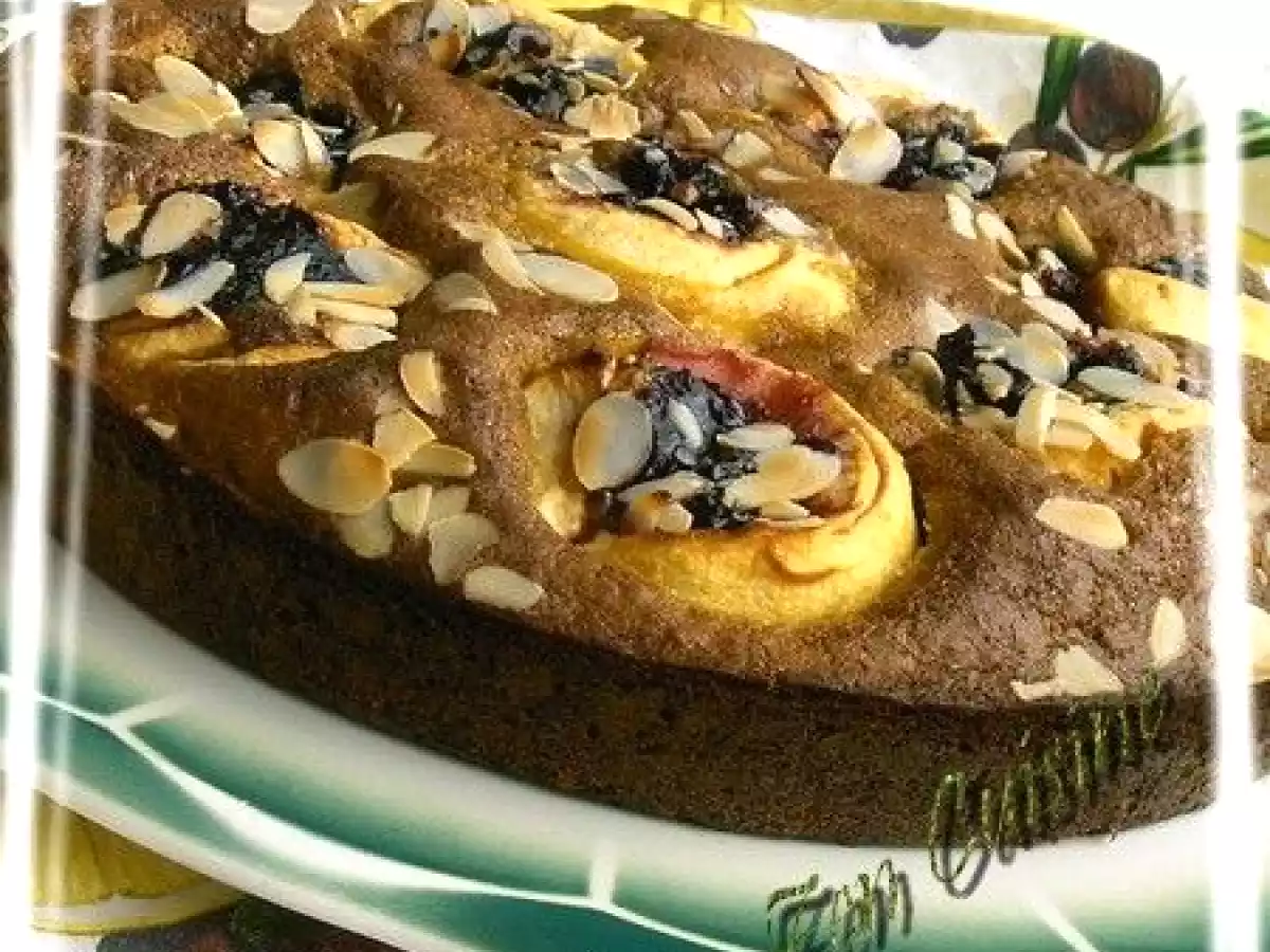 Gâteau halva amande aux pommes