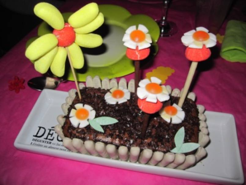 Gâteau Jardin et sa jardinière de fleurs - photo 2