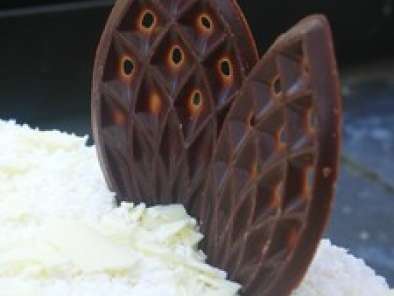 Gâteau Joconde à la Mousse de Framboises et au Bavarois au Lait de Coco - photo 3