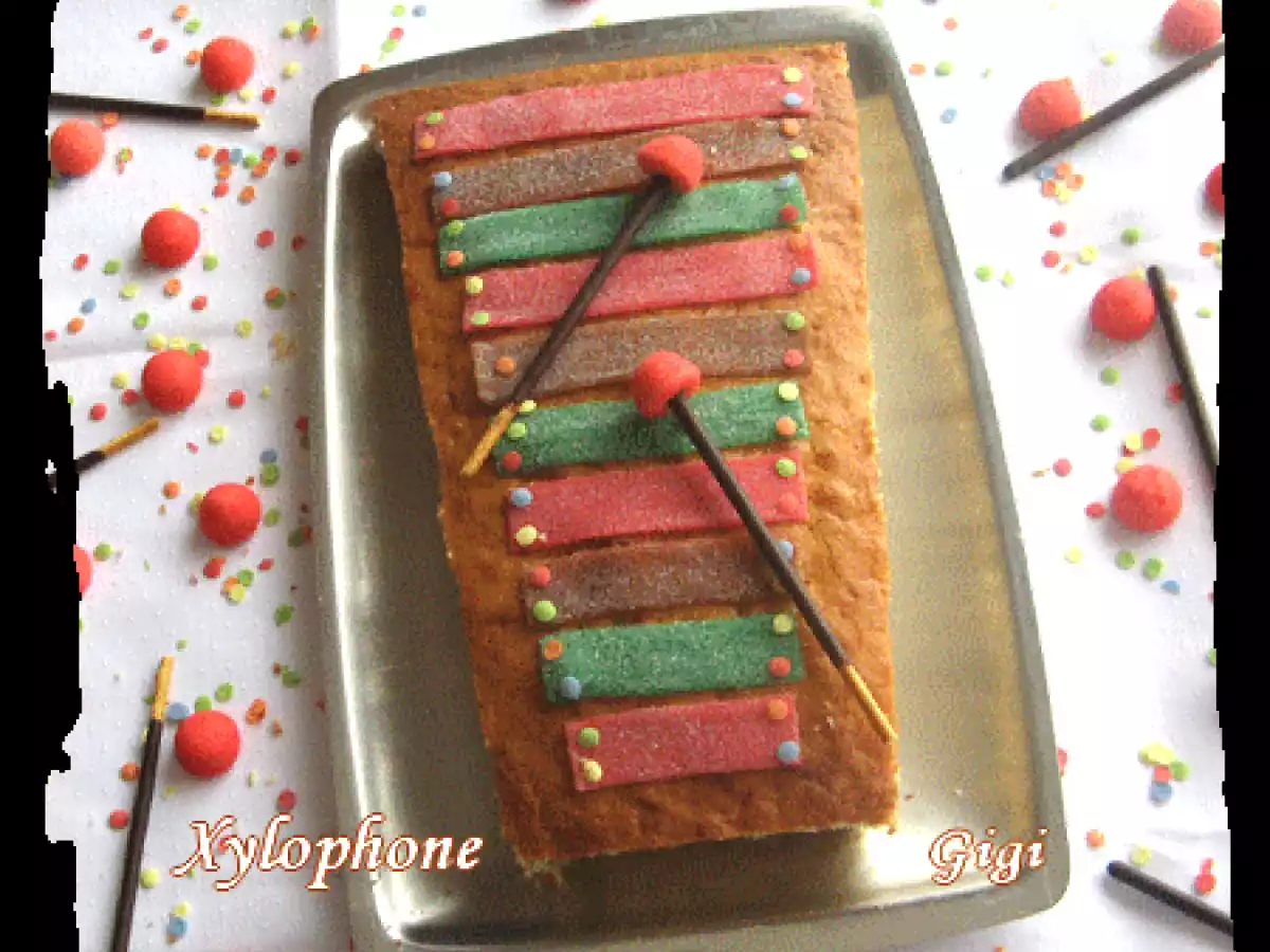 Gâteau Le xylophone