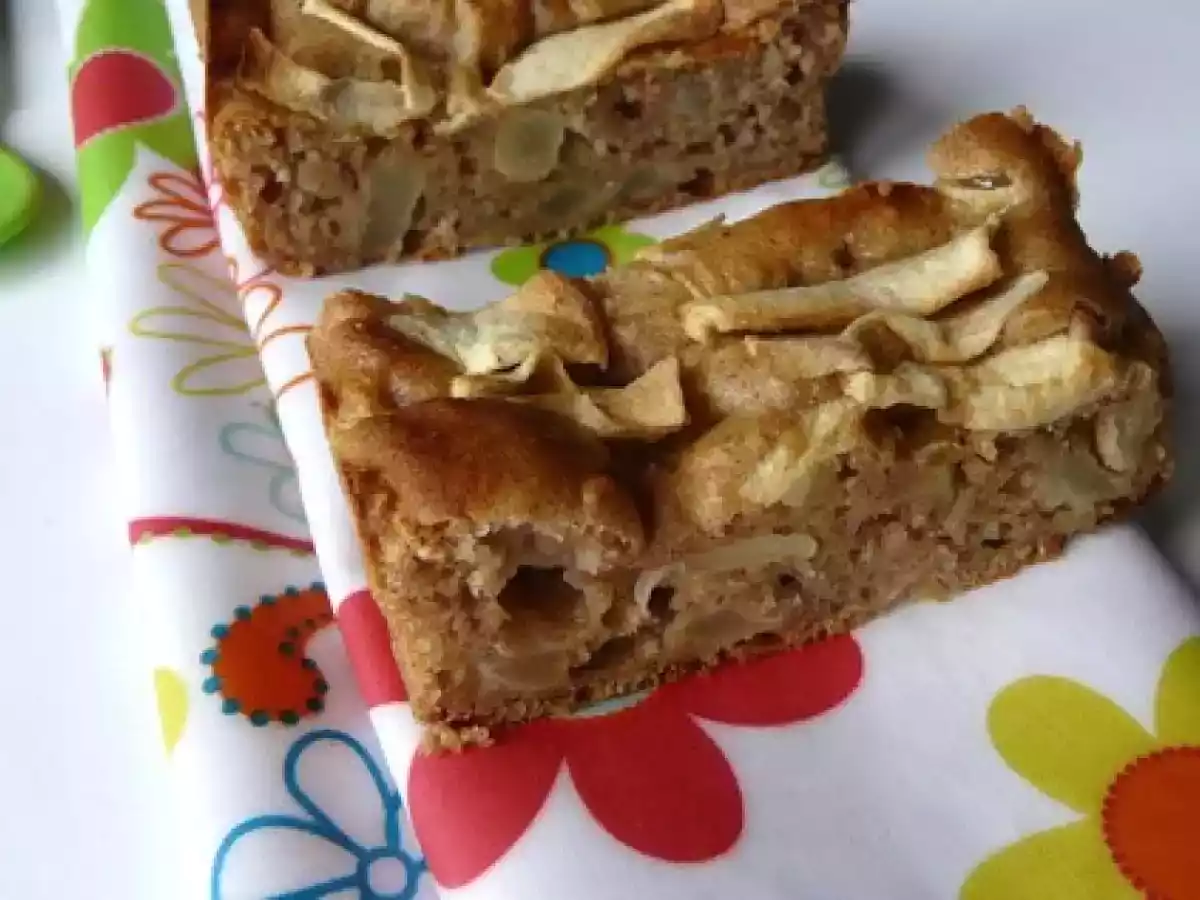 Gâteau léger à la farine de petit épeautre, pomme & purée de noisette - photo 2