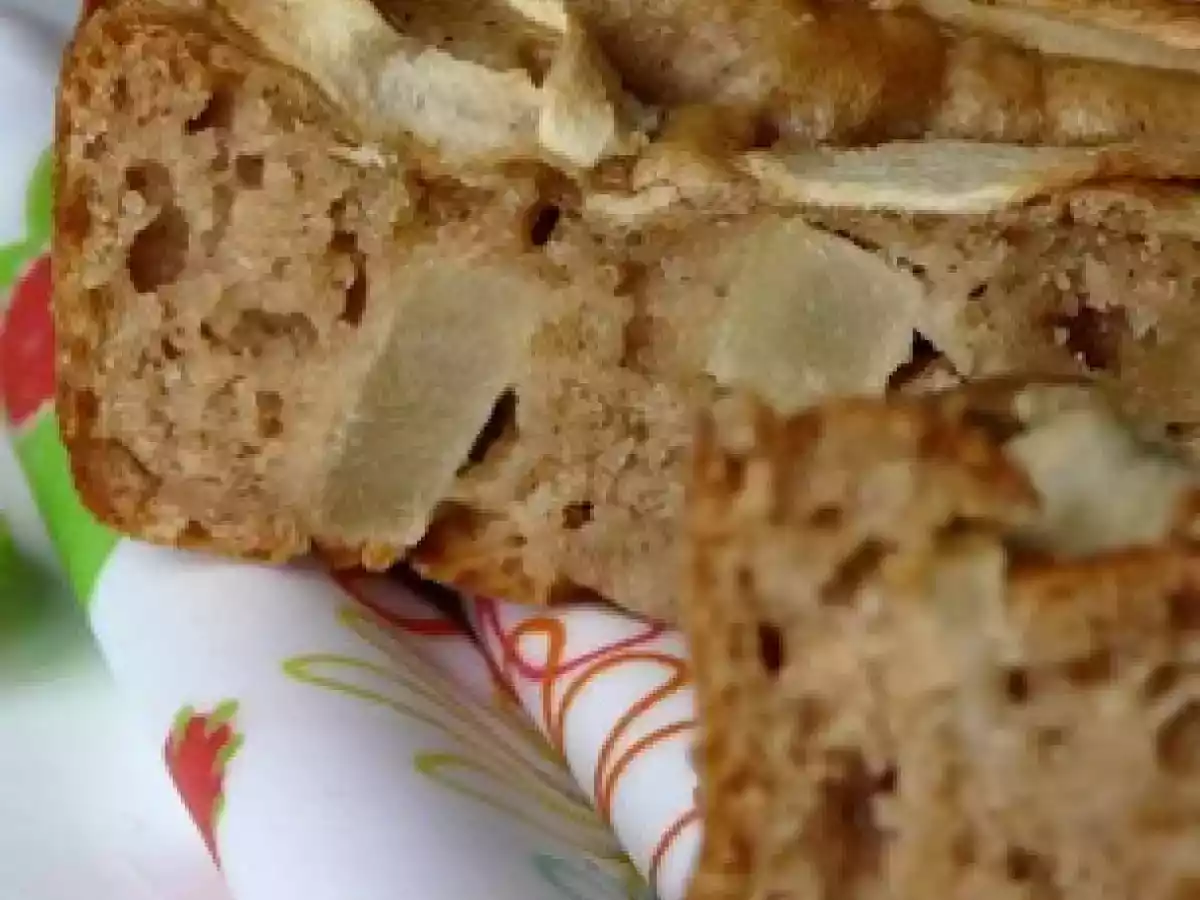 Gâteau léger à la farine de petit épeautre, pomme & purée de noisette - photo 4