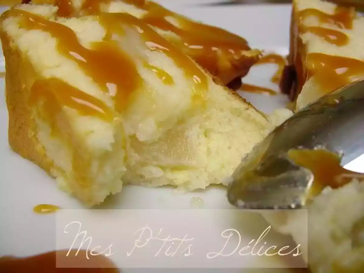 Gâteau léger au fromage blanc 0% et poires.