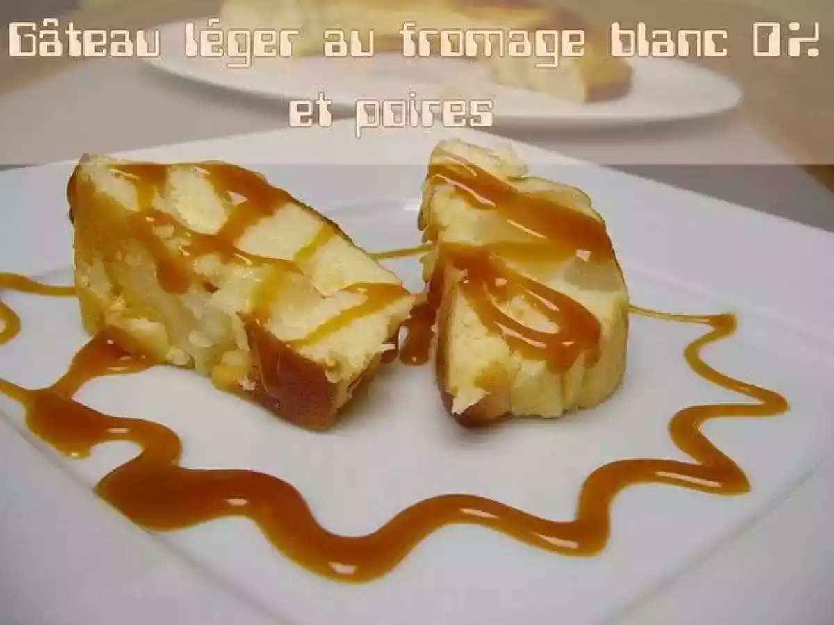 Gâteau léger au fromage blanc 0% et poires. - photo 2