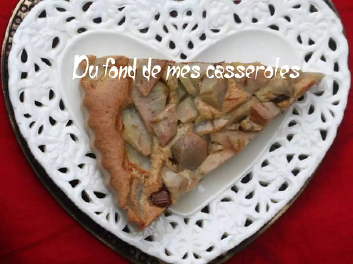 Gâteau léger aux poires, noisettes et pralinoise - photo 2