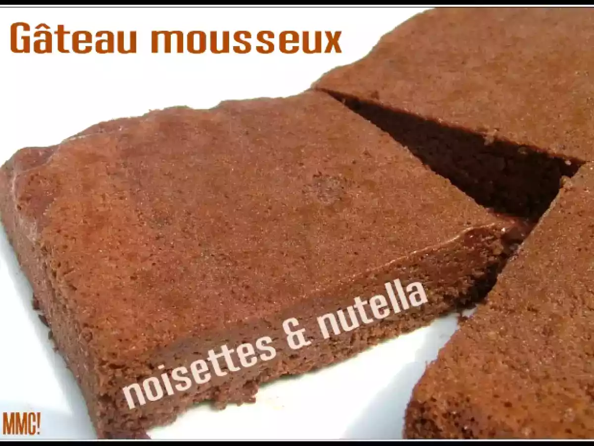 Gâteau léger et mousseux au nutella (sans beurre)