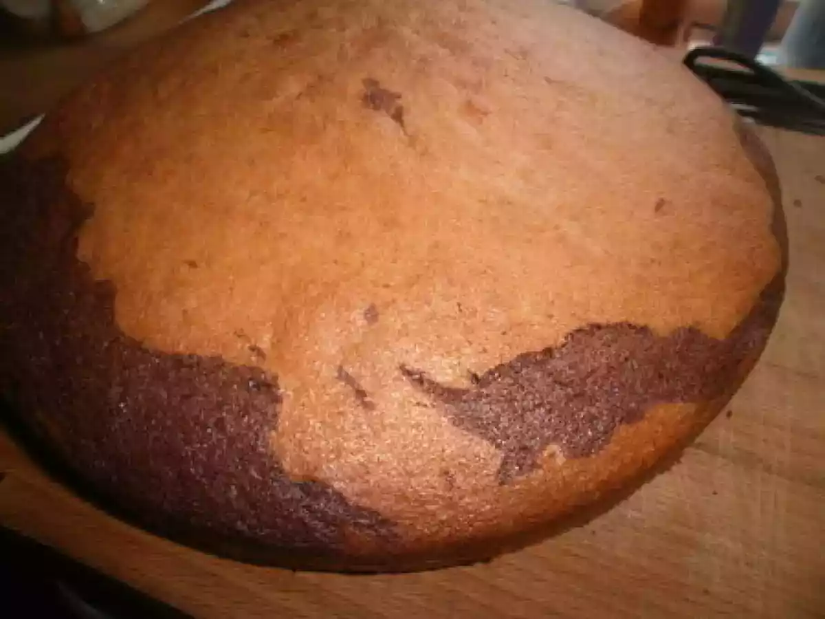 Gâteau marbré au chocolat et beurre de cacahuètes