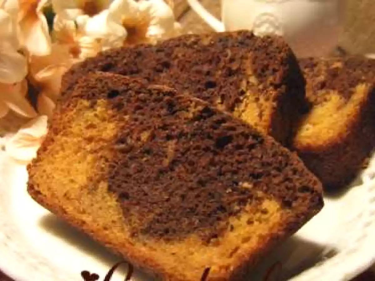 Gâteau marbré aux patates douces