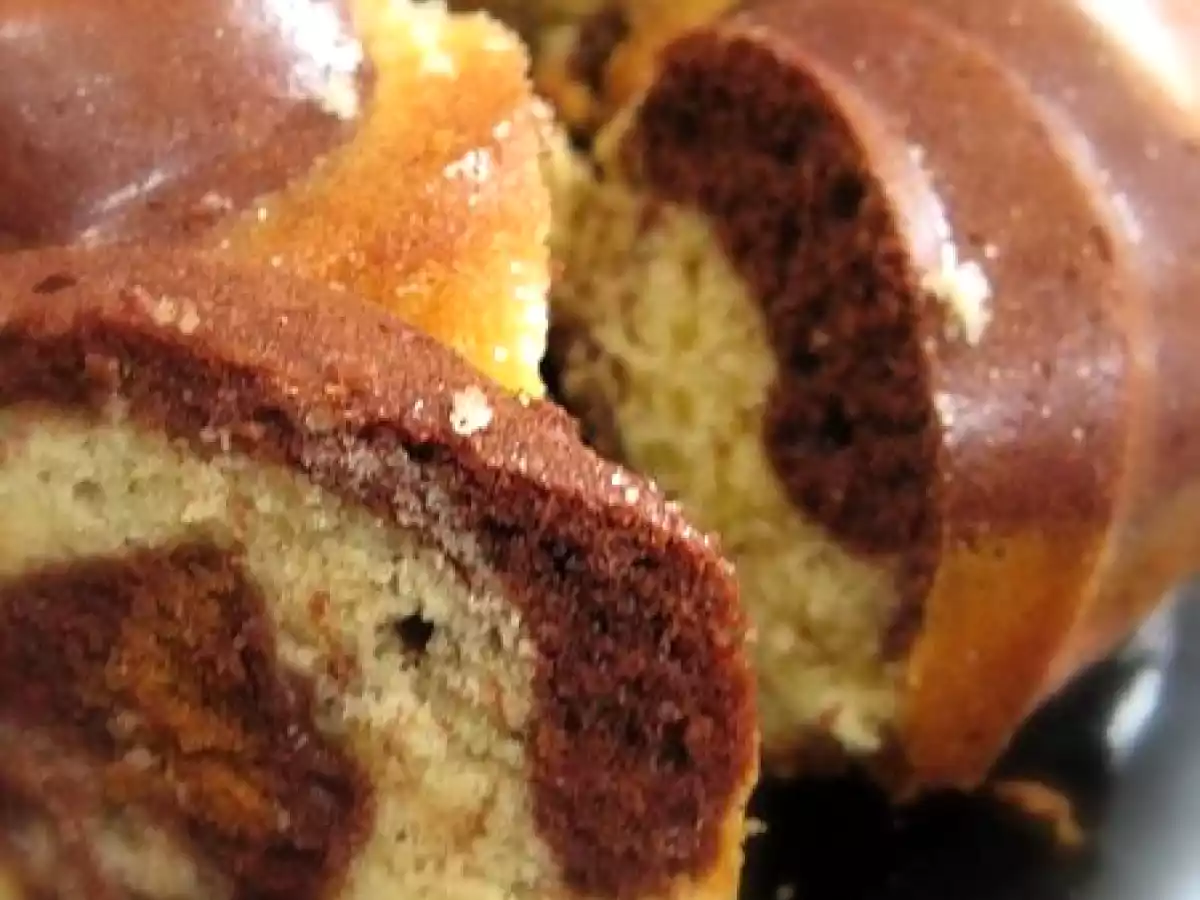 Gâteau marbré de mon enfance.