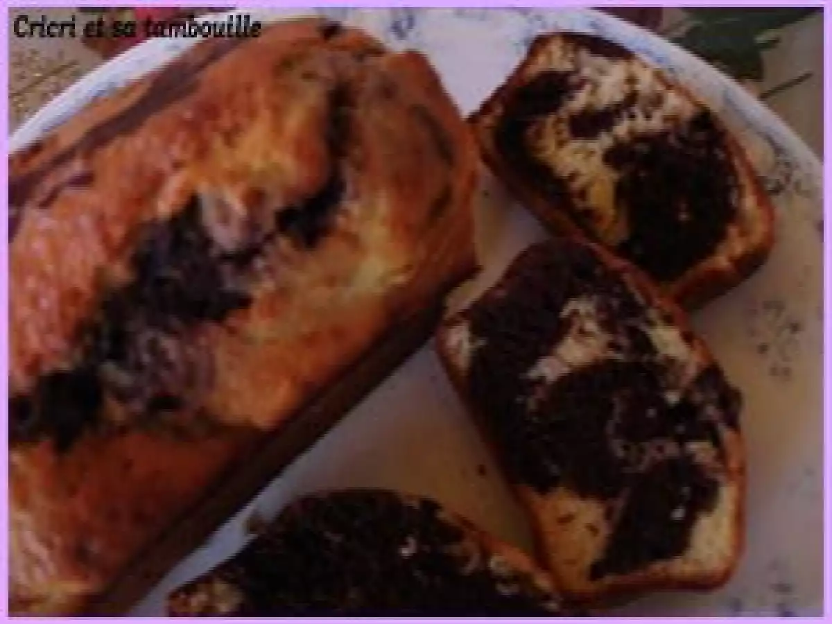 Gâteau marbré léger