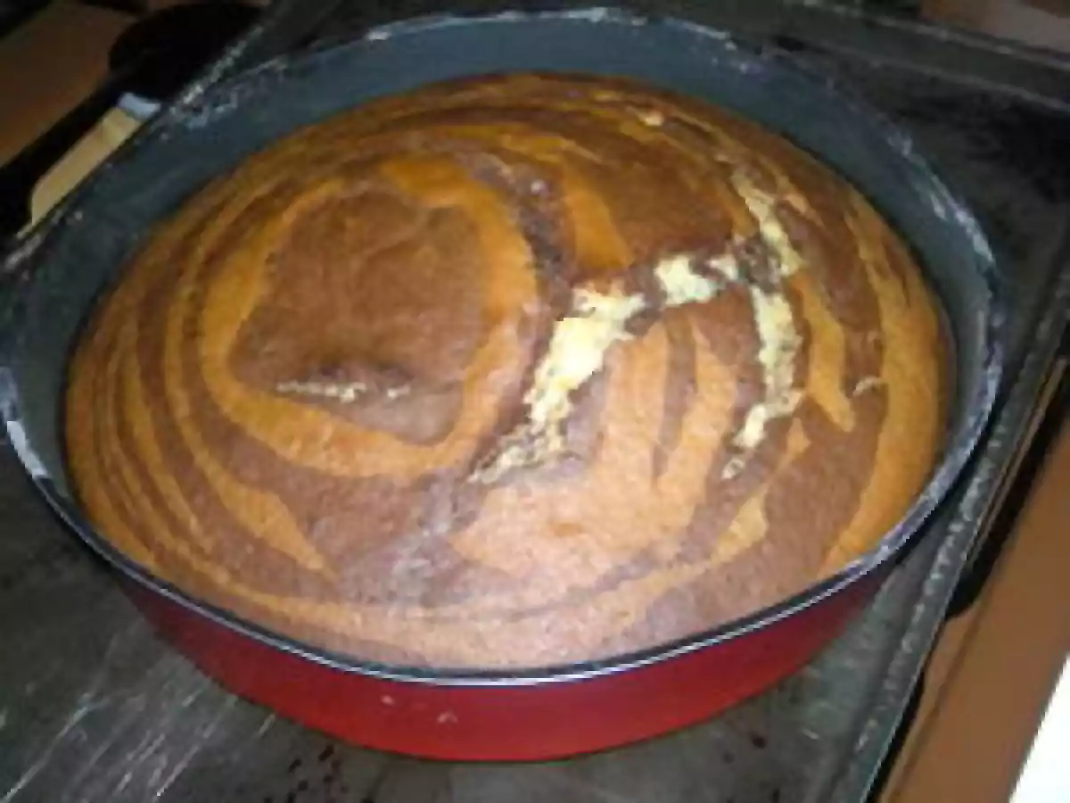 Gâteau marbré ou zébré