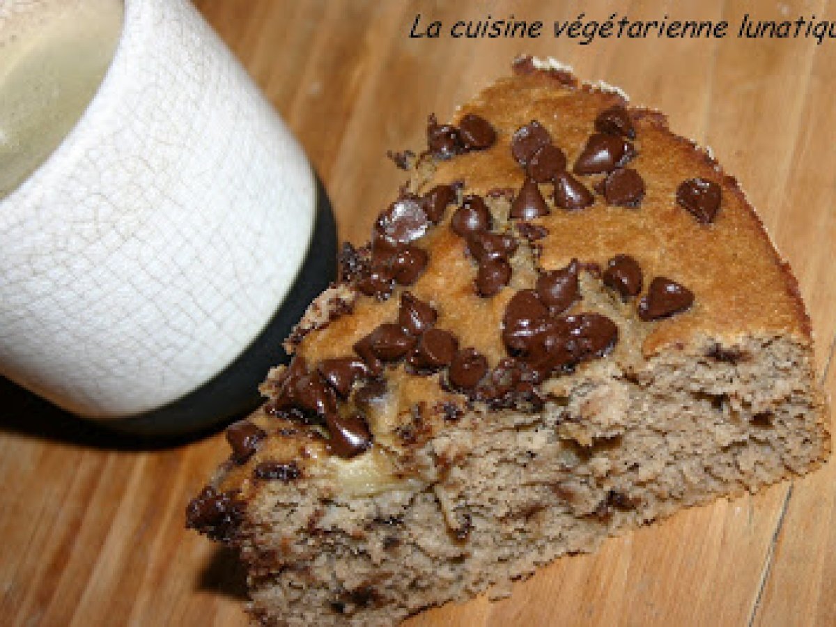 Gâteau moelleux à la compote de pommes et pépites de chocolat Recette