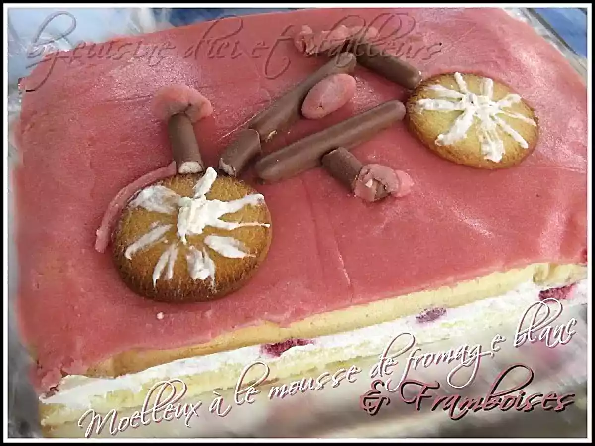 Gateau moelleux à la mousse de fromage blanc - photo 2