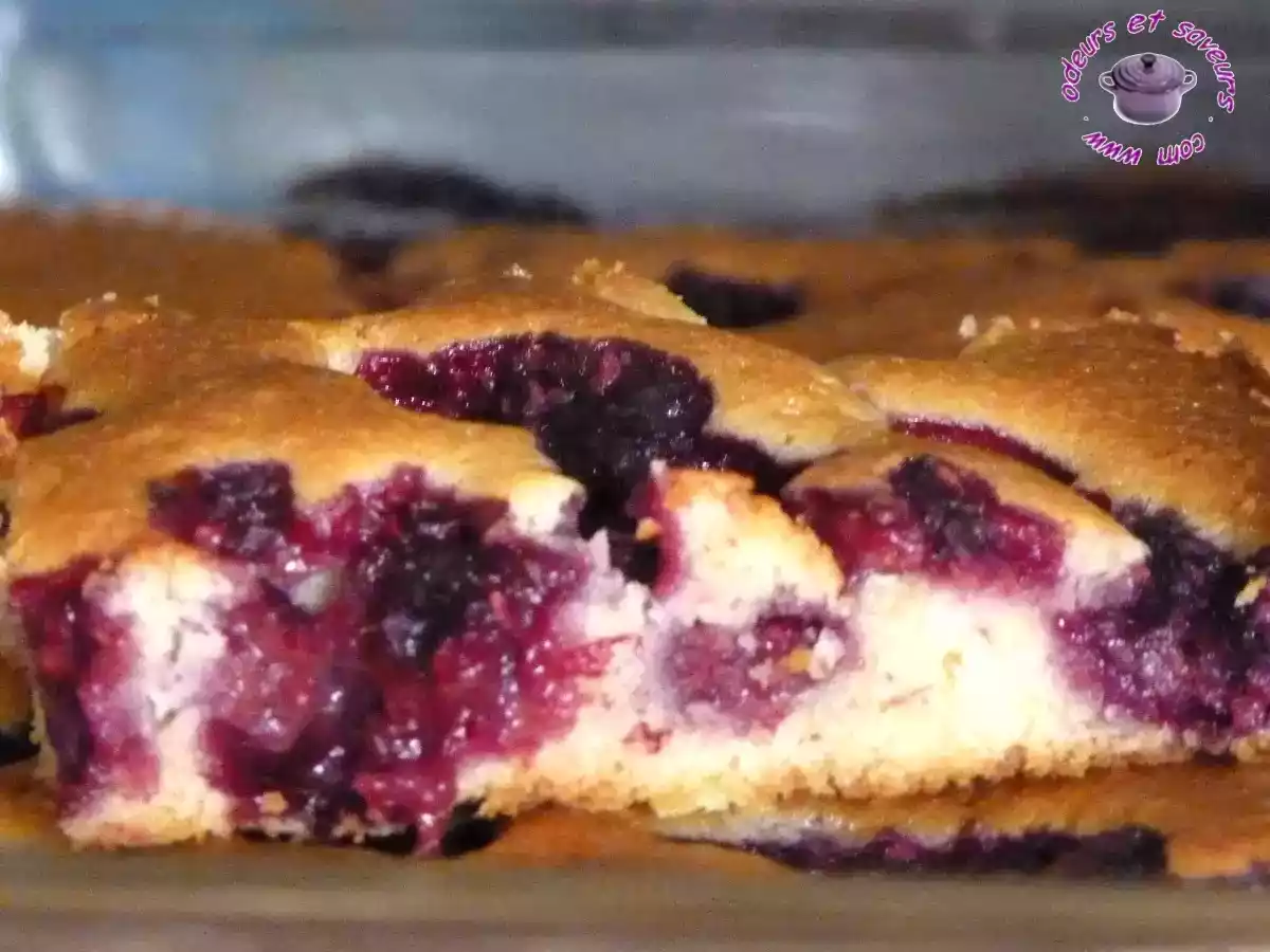 Gâteau moelleux aux framboises