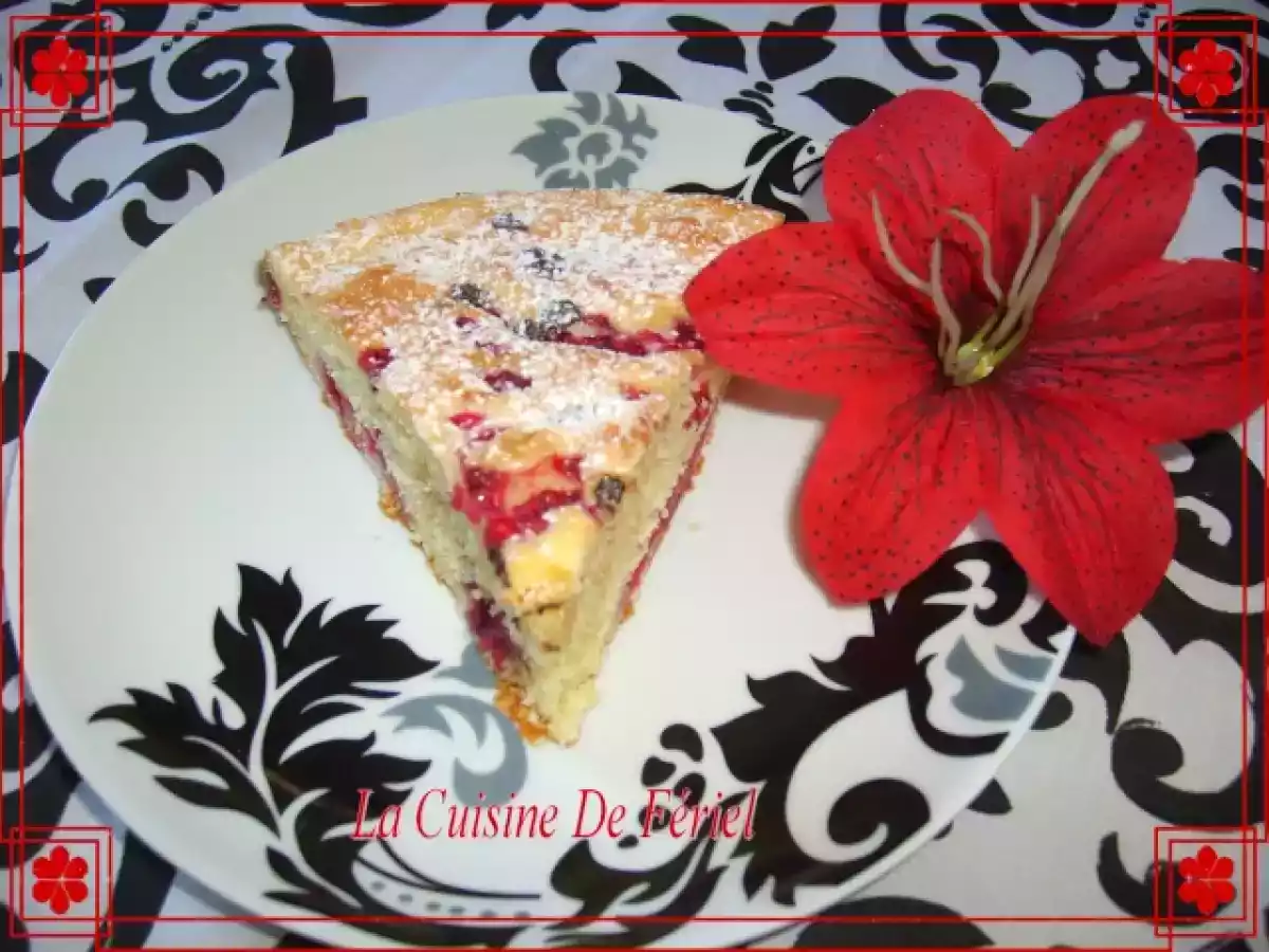 Gâteau moelleux aux framboises et pépites de chocolat - photo 2