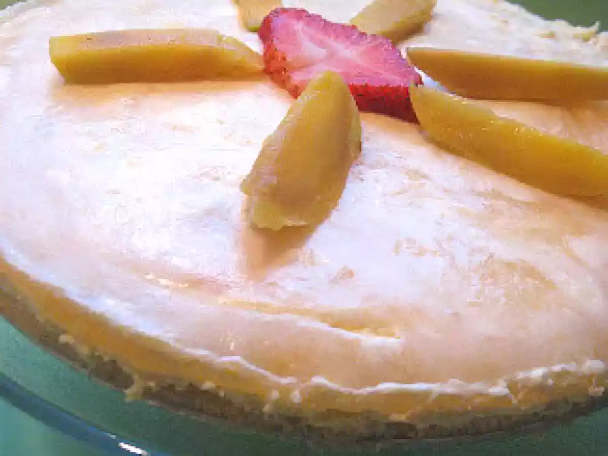 Gâteau mousse à la mangue