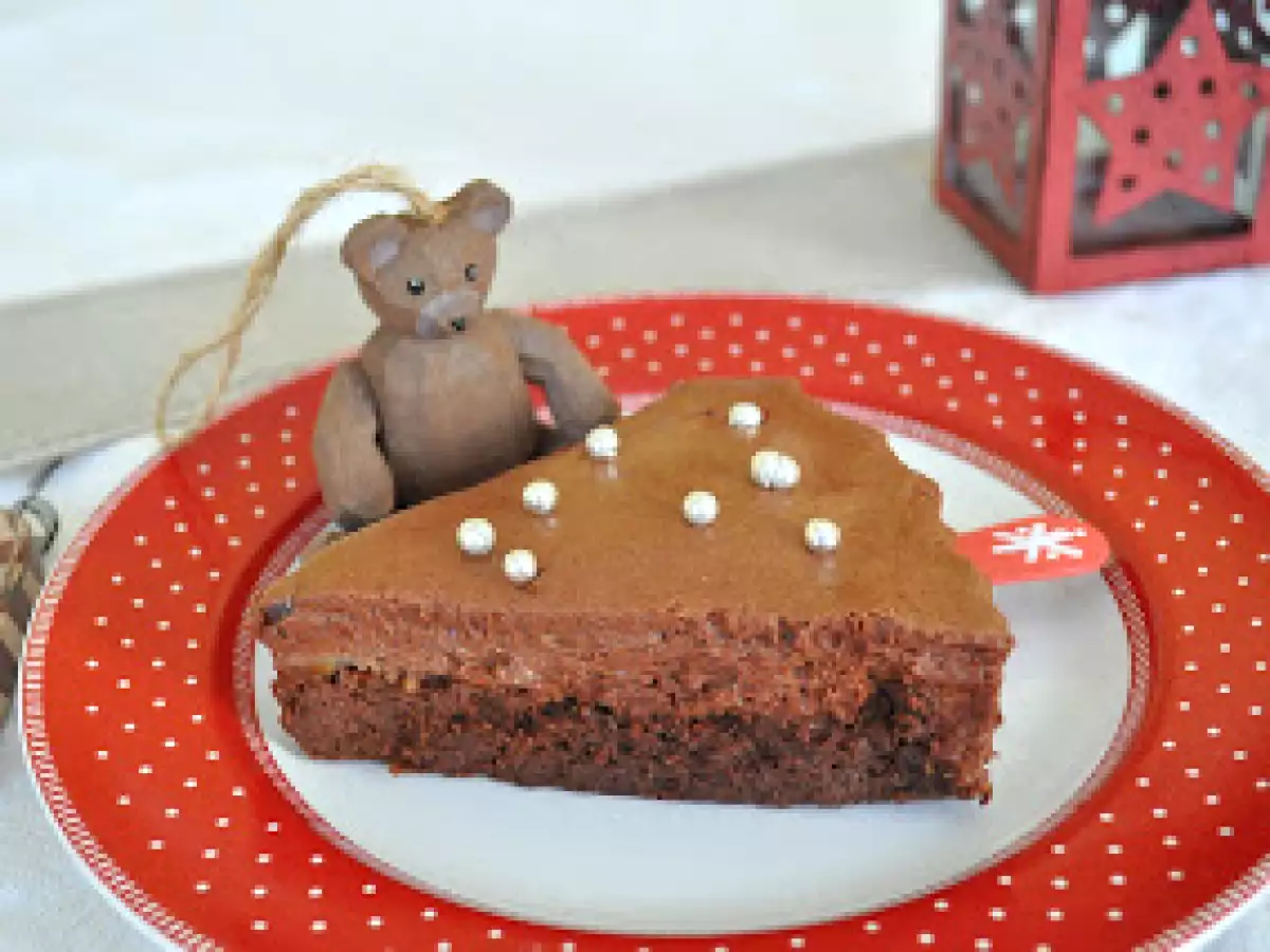 Gâteau-mousse au chocolat, poires et marrons,  - photo 2