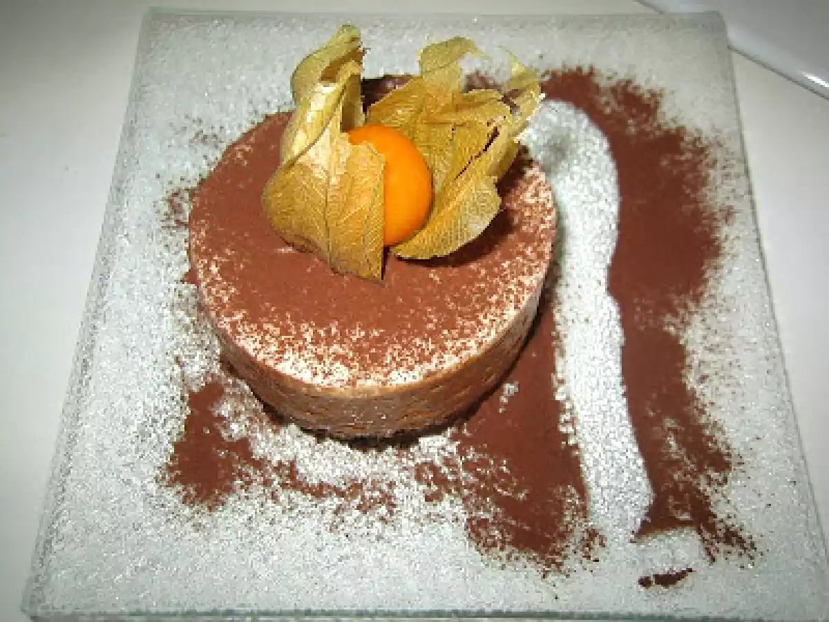 GATEAU MOUSSE CHOCOLAT NOIR GANACHE BLANCHE!! - photo 2
