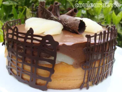 Gâteau mousseux chocolat au poire - photo 2