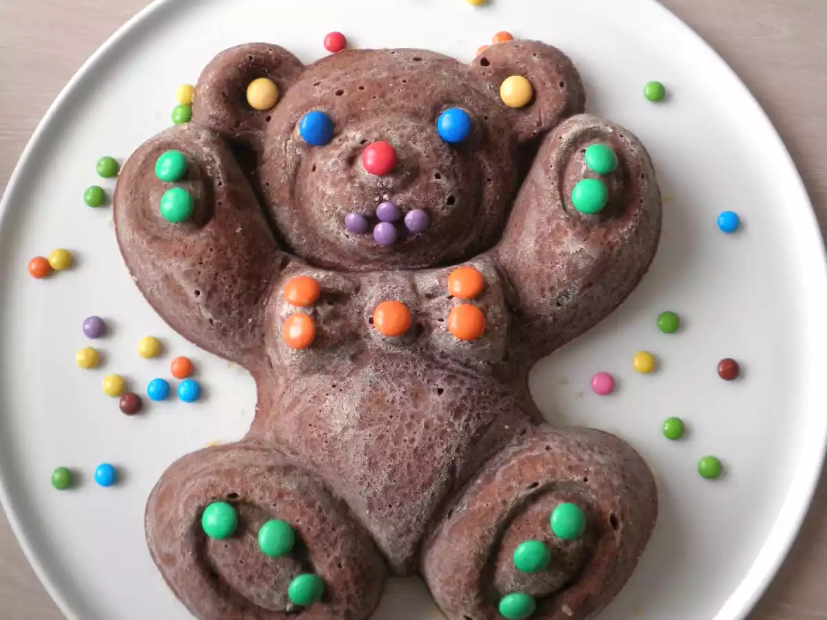 Gâteau nounours choco-noisette