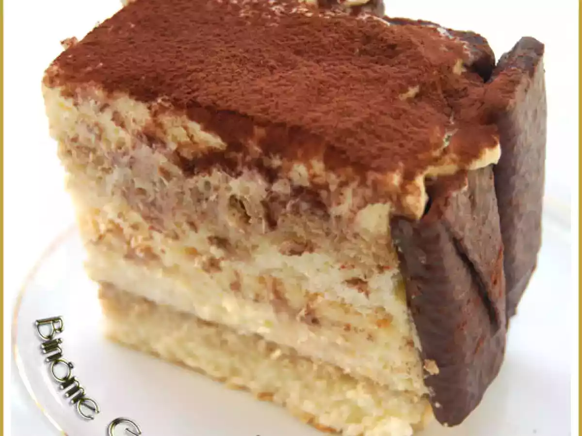 Gâteau ou bûche tiramisu