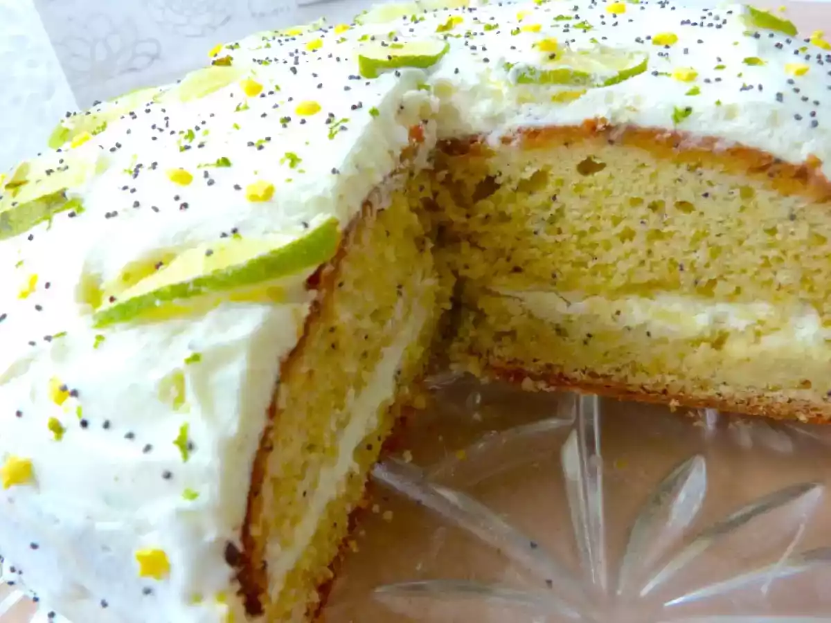 Gâteau Pavot – Citron Vert, Chantilly au Limoncello - photo 3