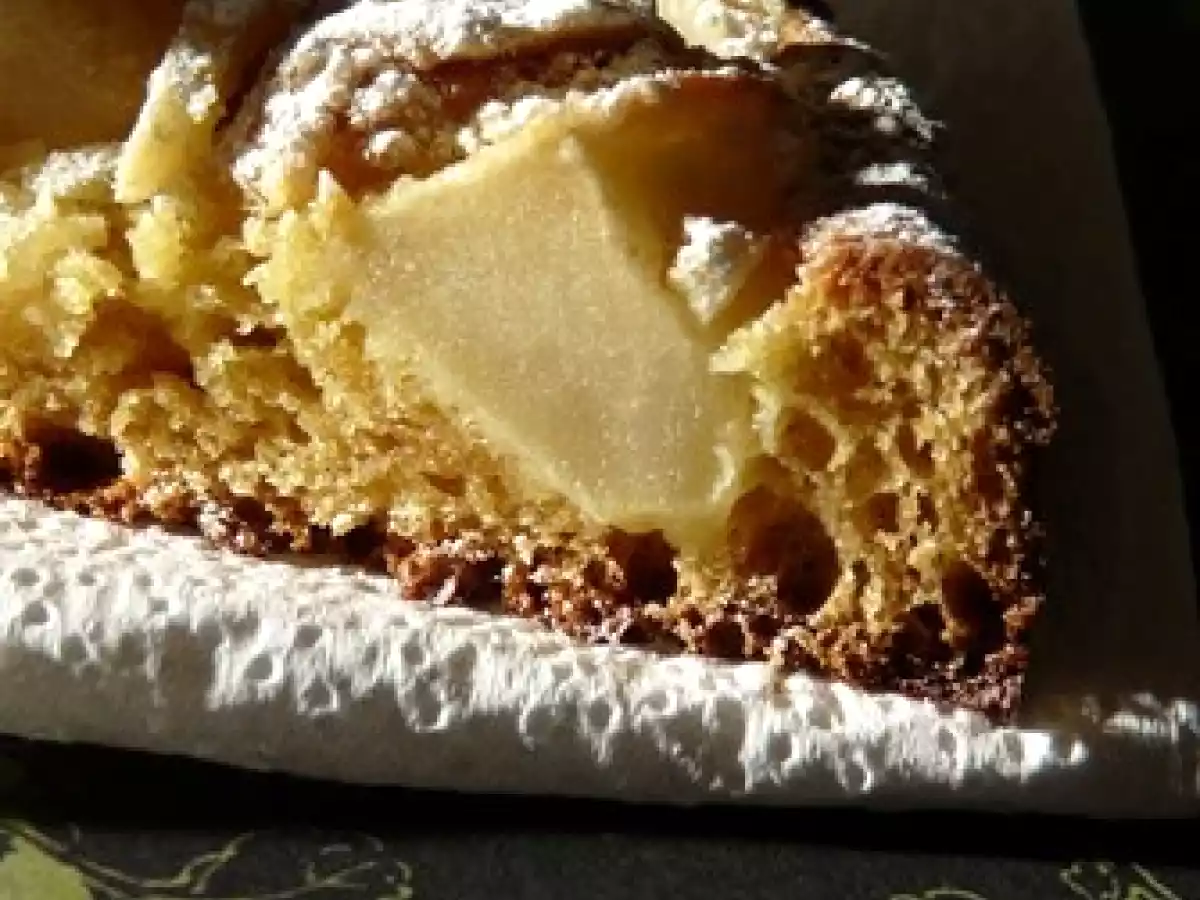 Gâteau pommes-amandes au mascarpone