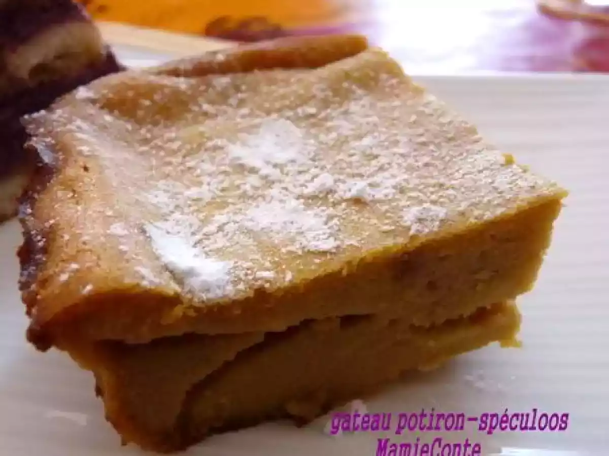 Gateau potiron-spéculoos