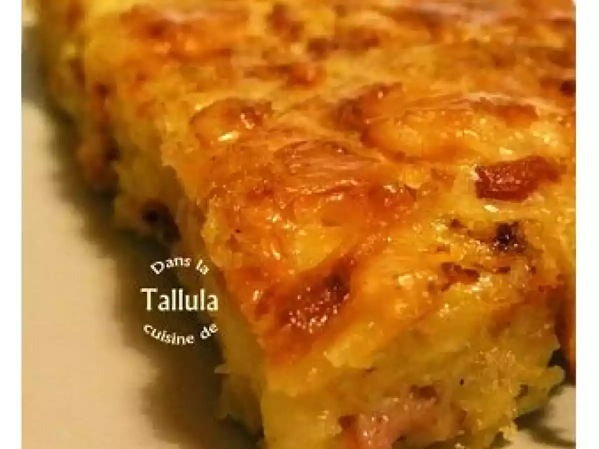 Gâteau réconfortant aux pommes de terre façon raclette.