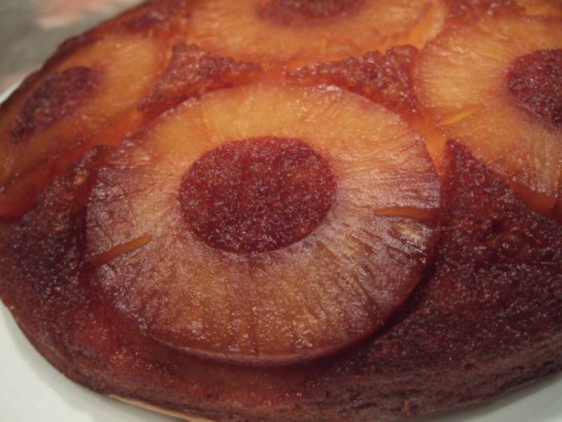 Gâteau renversé à l'ananas caramélisé