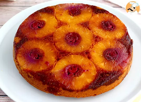 Recette - Gâteau caramélisé renversé à l'ananas en vidéo 