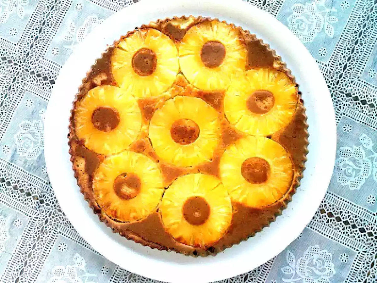 Gâteau renversé à l'ananas Sans gluten, sans lactose