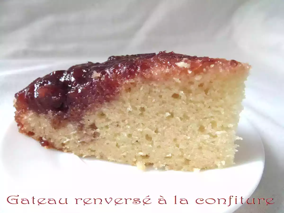 Gateau renversé à la confiture