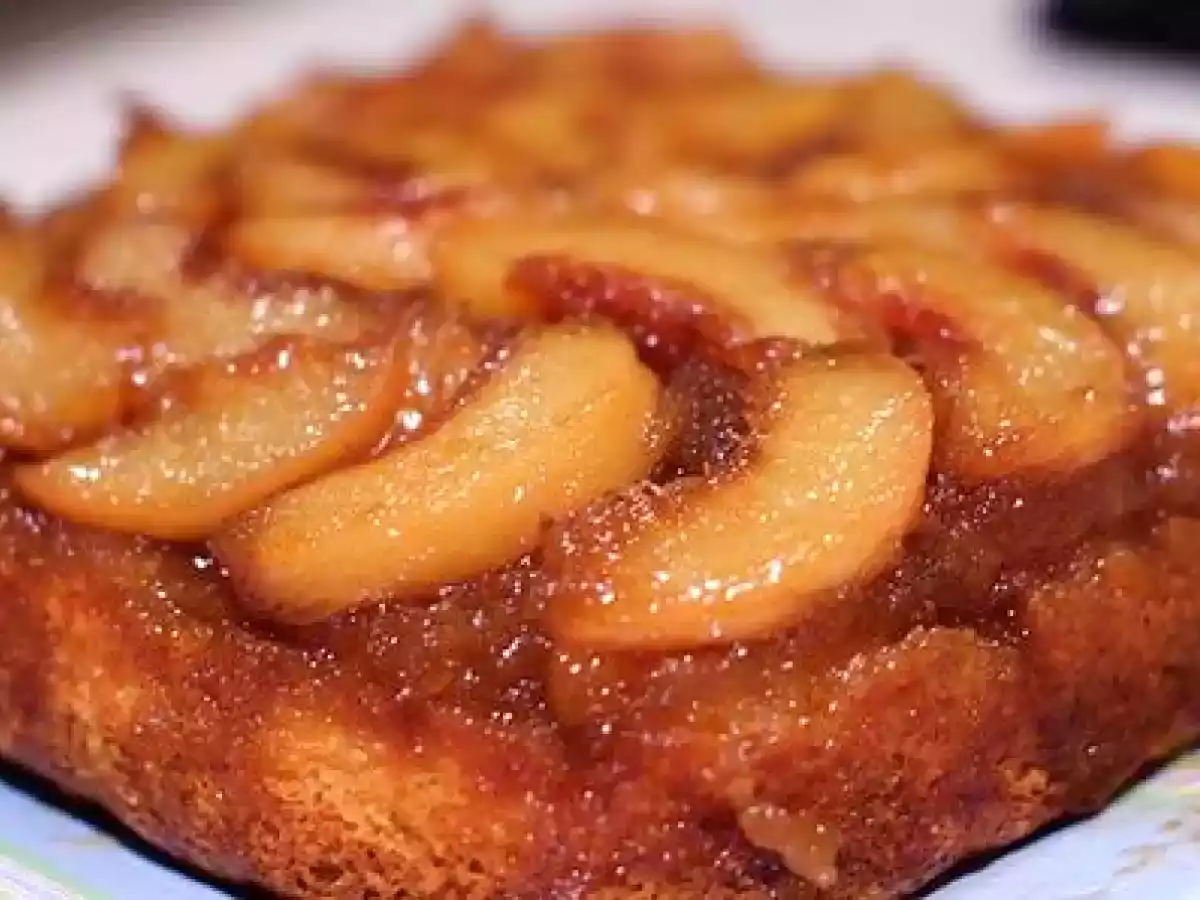 Gâteau renversé aux pêches SANS GLUTEN