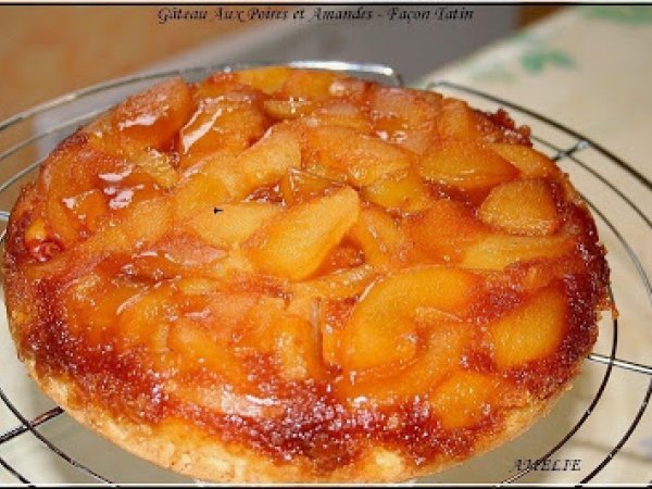 Gateau Renverse Aux Poires Et Amandes Facon Tatin Recette Ptitchef