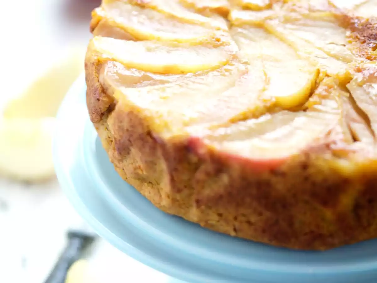 Gâteau renversé aux pommes et au potimarron
