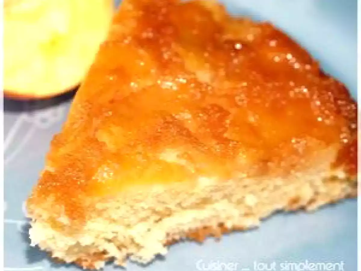 Gâteau Renversé moitié Breton, moitié Normand ... Pommes - Caramel