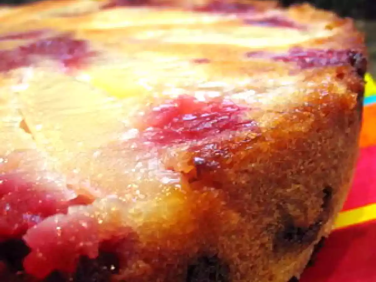 Gâteau renversé poire framboise gingembre - photo 3