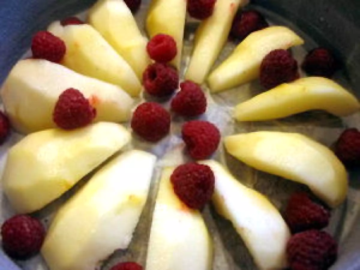 Gâteau renversé poire framboise gingembre - photo 6